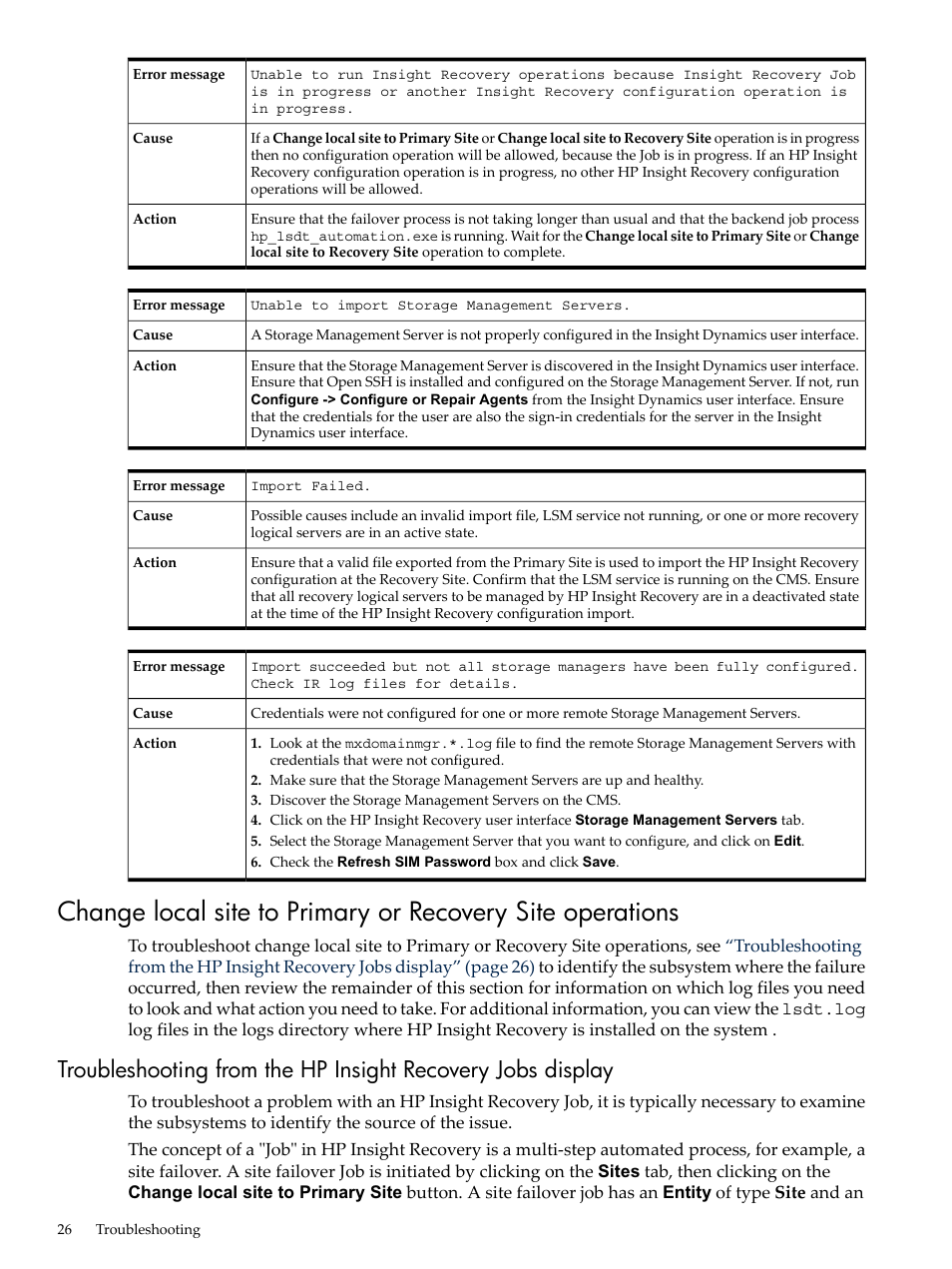 HP Matrix Operating Environment Software User Manual | Page 26 / 34