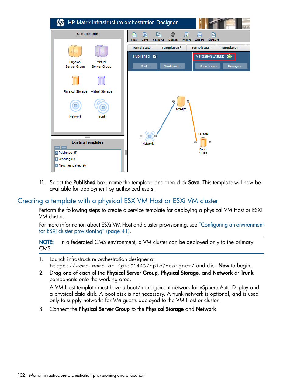 HP Matrix Operating Environment Software User Manual | Page 102 / 209