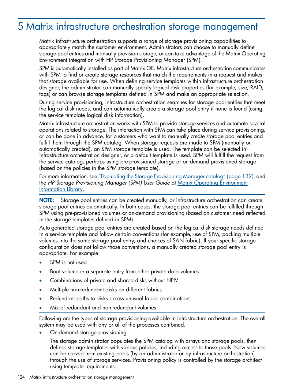 HP Matrix Operating Environment Software User Manual | Page 124 / 209