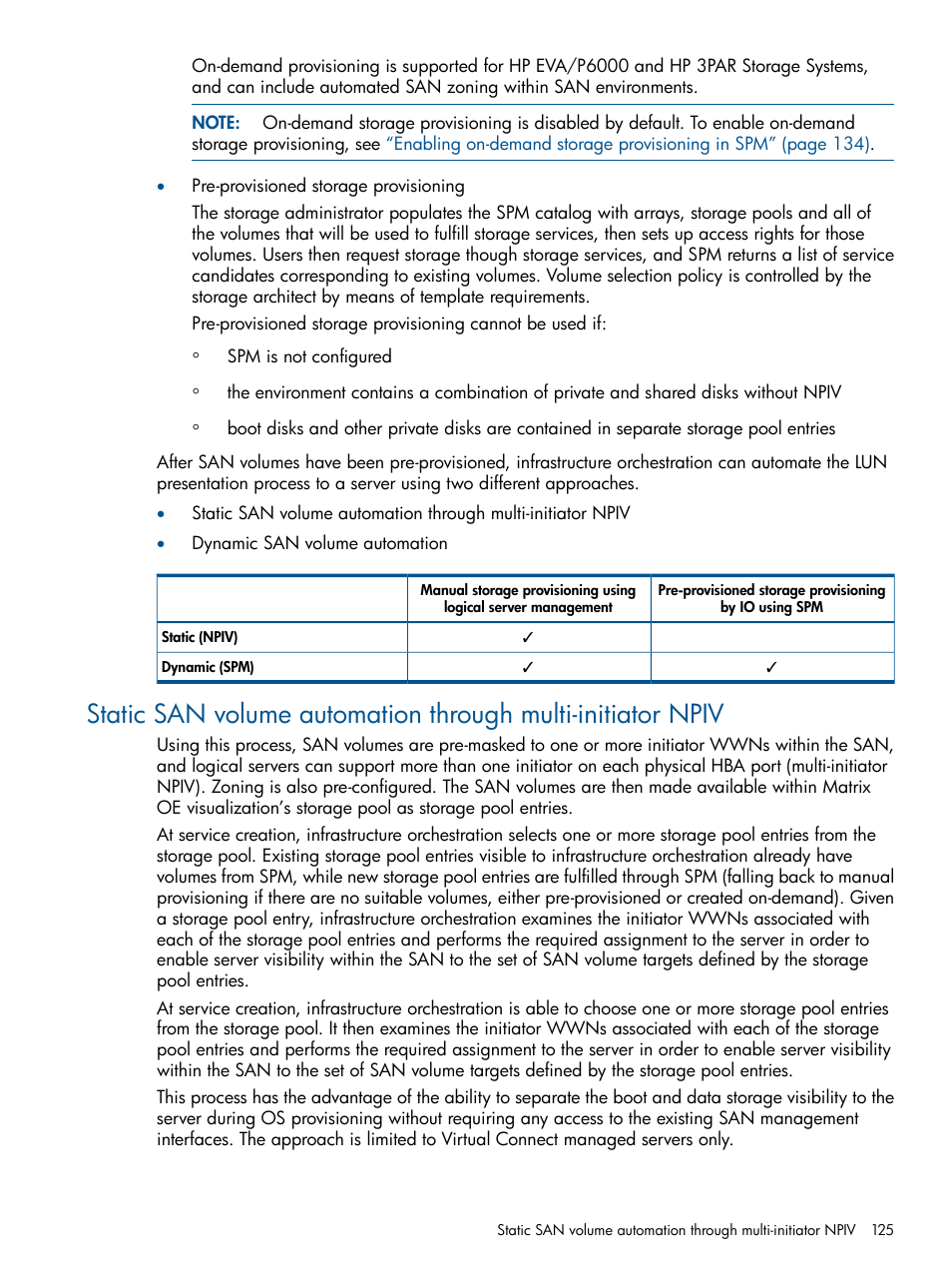 HP Matrix Operating Environment Software User Manual | Page 125 / 209