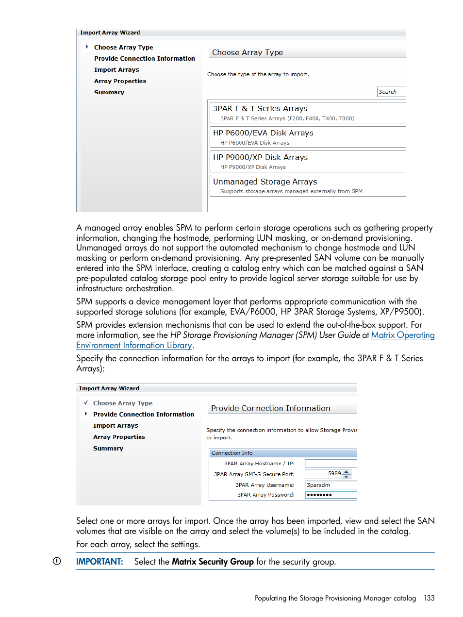 HP Matrix Operating Environment Software User Manual | Page 133 / 209