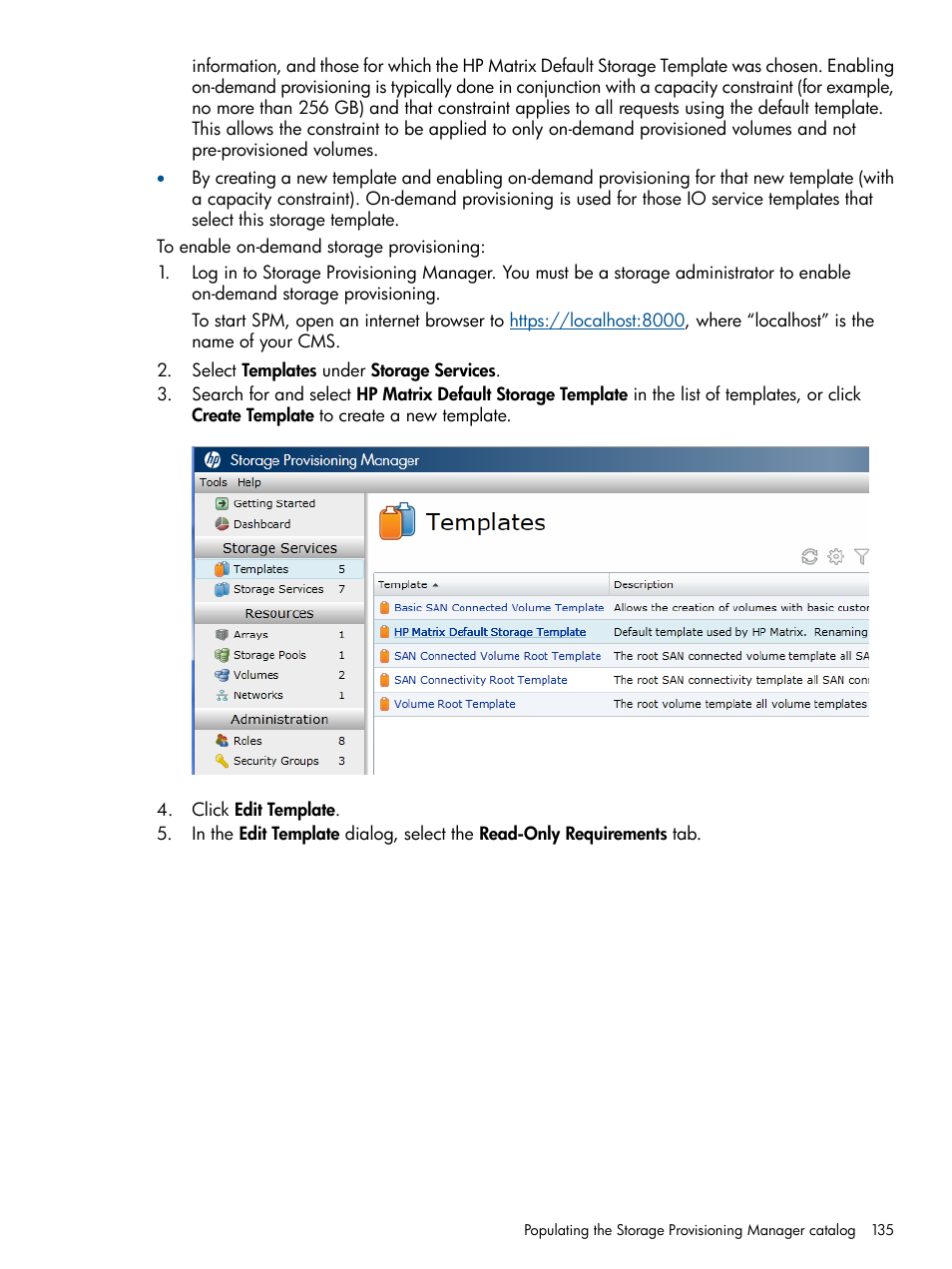 HP Matrix Operating Environment Software User Manual | Page 135 / 209