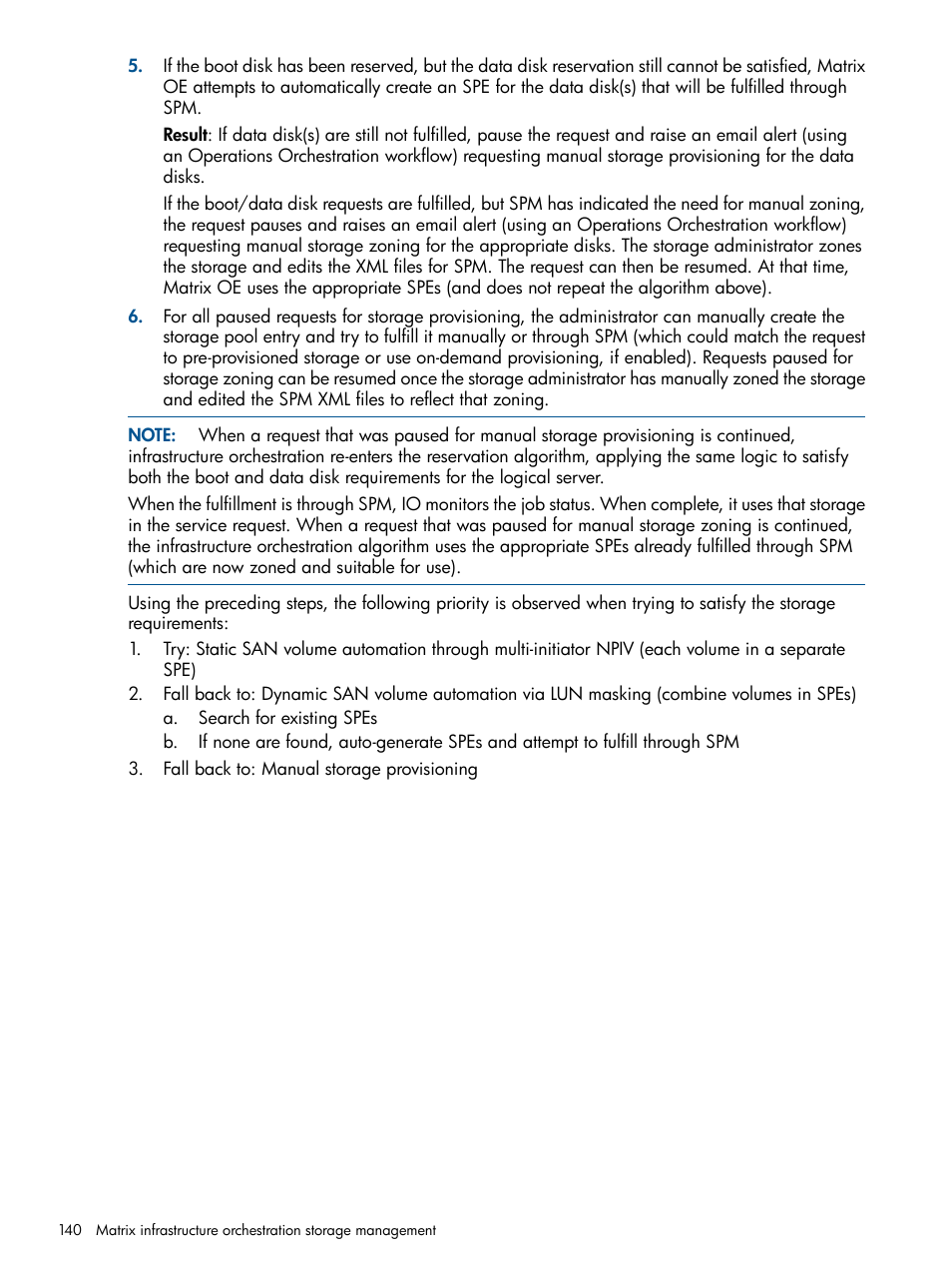 HP Matrix Operating Environment Software User Manual | Page 140 / 209