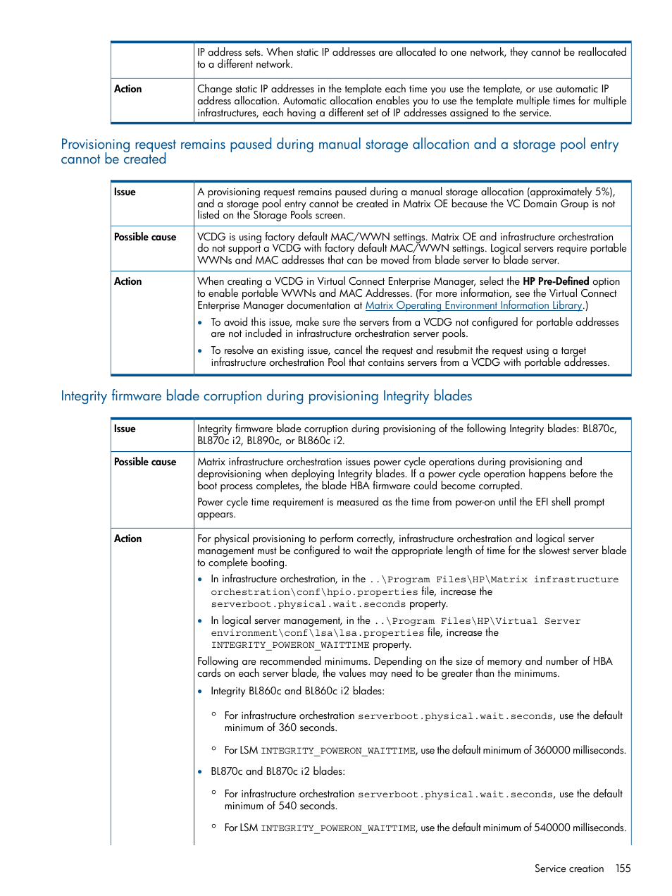 HP Matrix Operating Environment Software User Manual | Page 155 / 209