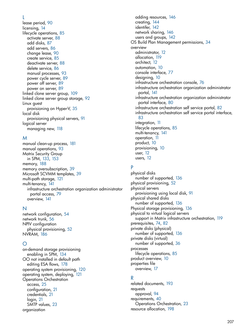 HP Matrix Operating Environment Software User Manual | Page 207 / 209