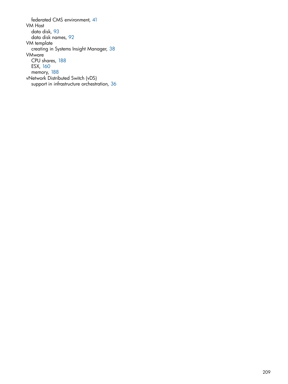 HP Matrix Operating Environment Software User Manual | Page 209 / 209