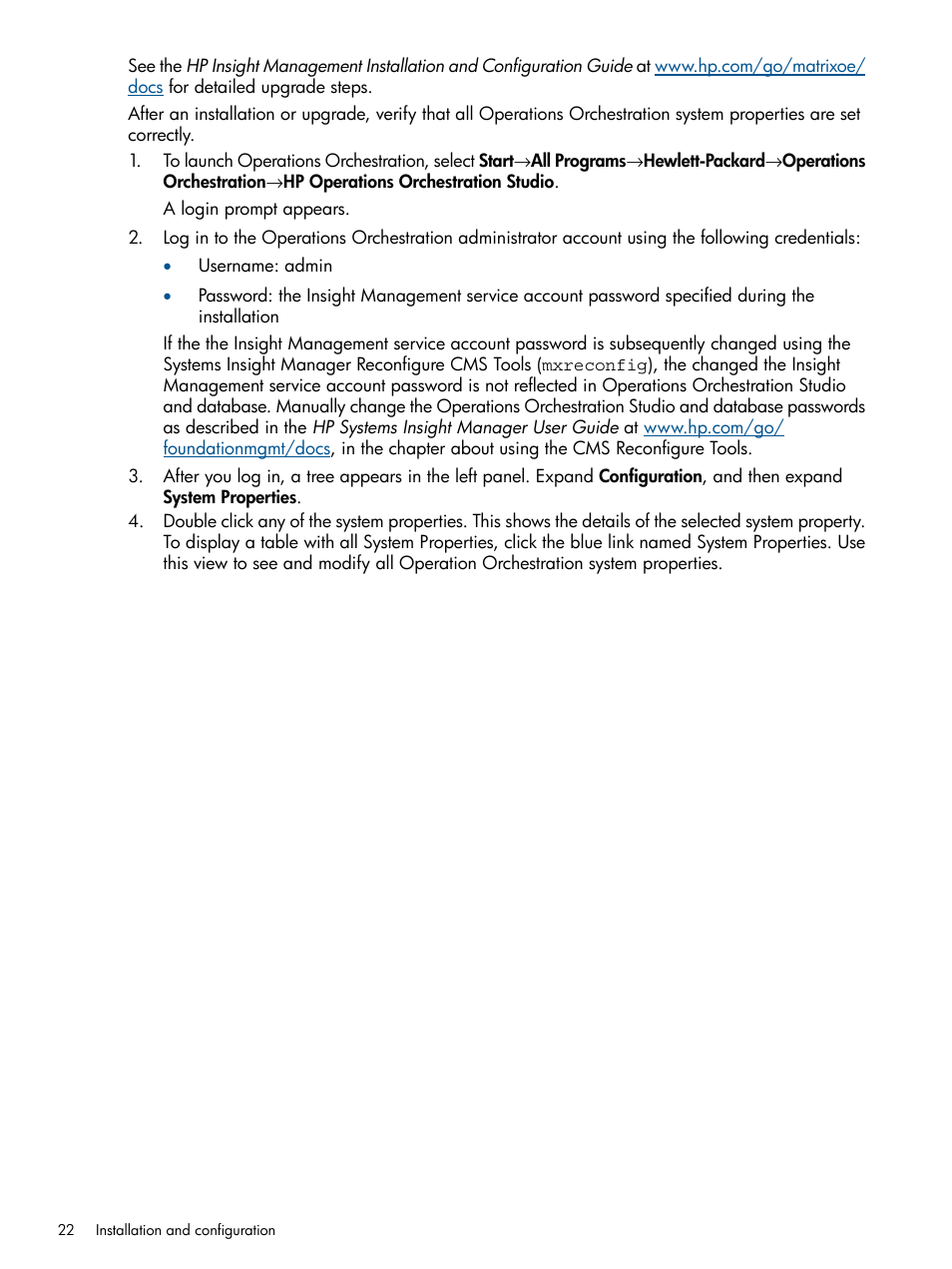HP Matrix Operating Environment Software User Manual | Page 22 / 209
