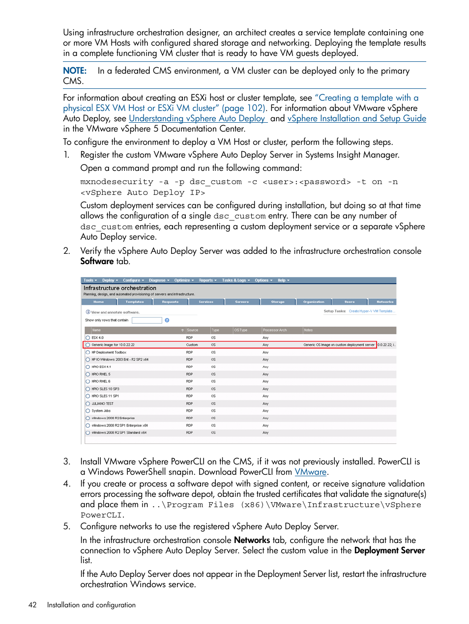 HP Matrix Operating Environment Software User Manual | Page 42 / 209