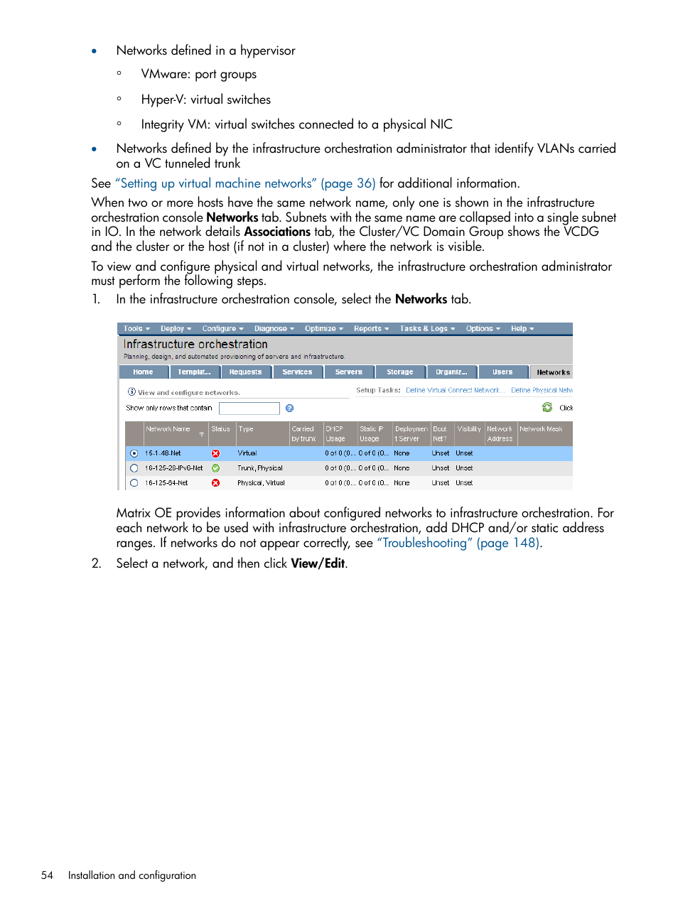 HP Matrix Operating Environment Software User Manual | Page 54 / 209