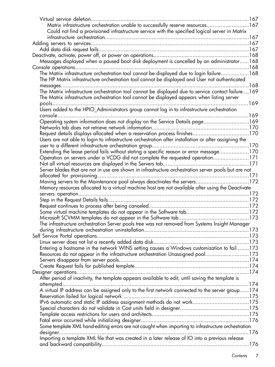 HP Matrix Operating Environment Software User Manual | Page 7 / 209