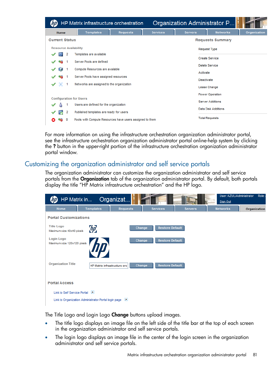 HP Matrix Operating Environment Software User Manual | Page 81 / 209