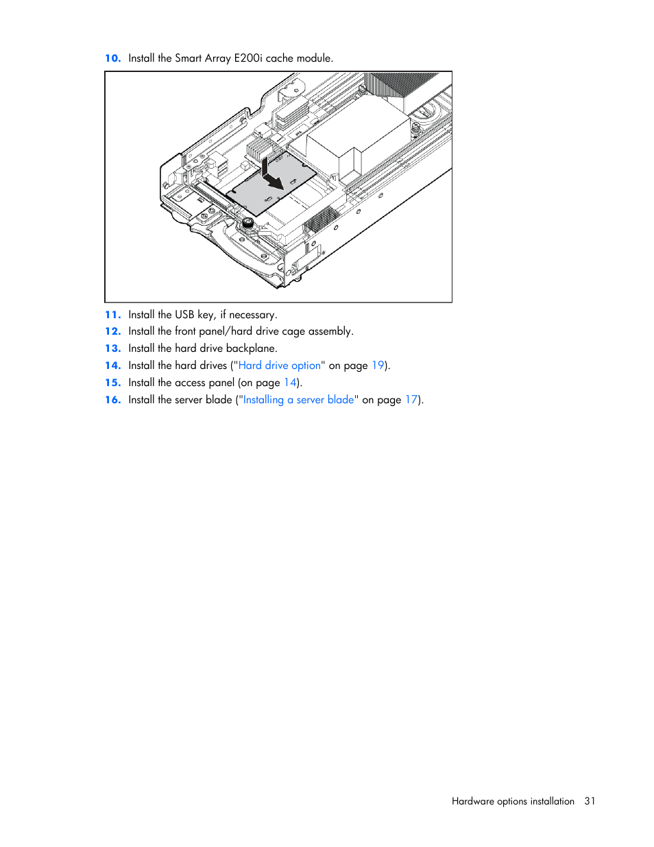 HP ProLiant BL465c Server Blade User Manual | Page 31 / 87