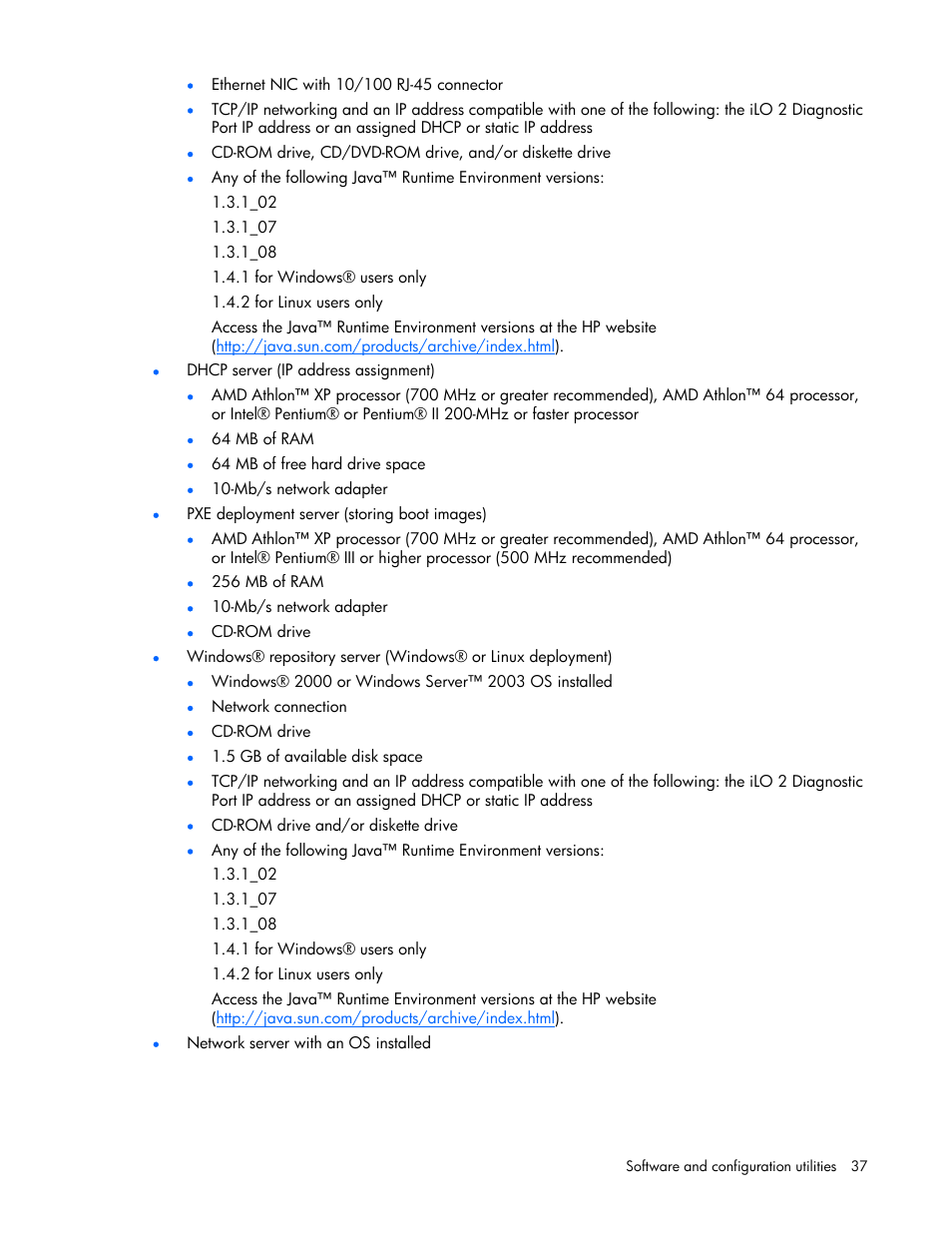 HP ProLiant BL465c Server Blade User Manual | Page 37 / 87