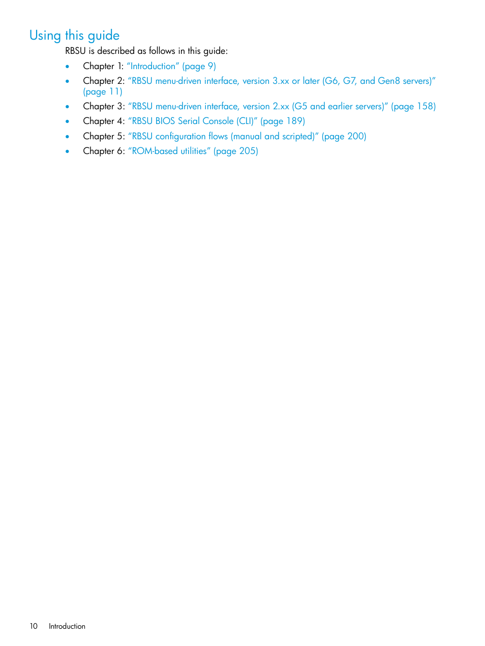 Using this guide | HP ROM-Based Setup Utility User Manual | Page 10 / 221