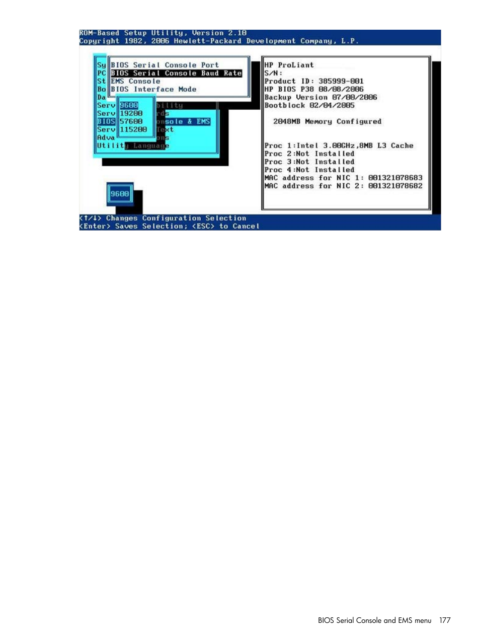 HP ROM-Based Setup Utility User Manual | Page 177 / 221