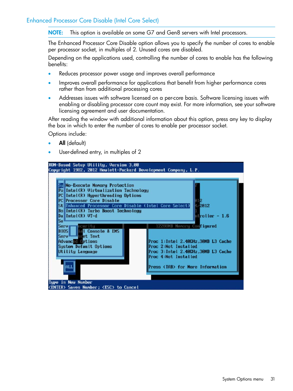 HP ROM-Based Setup Utility User Manual | Page 31 / 221