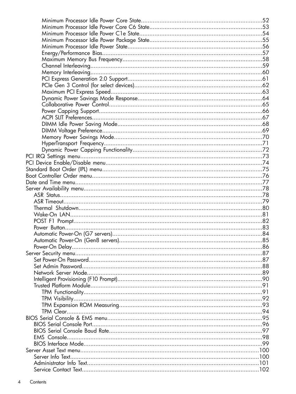 HP ROM-Based Setup Utility User Manual | Page 4 / 221