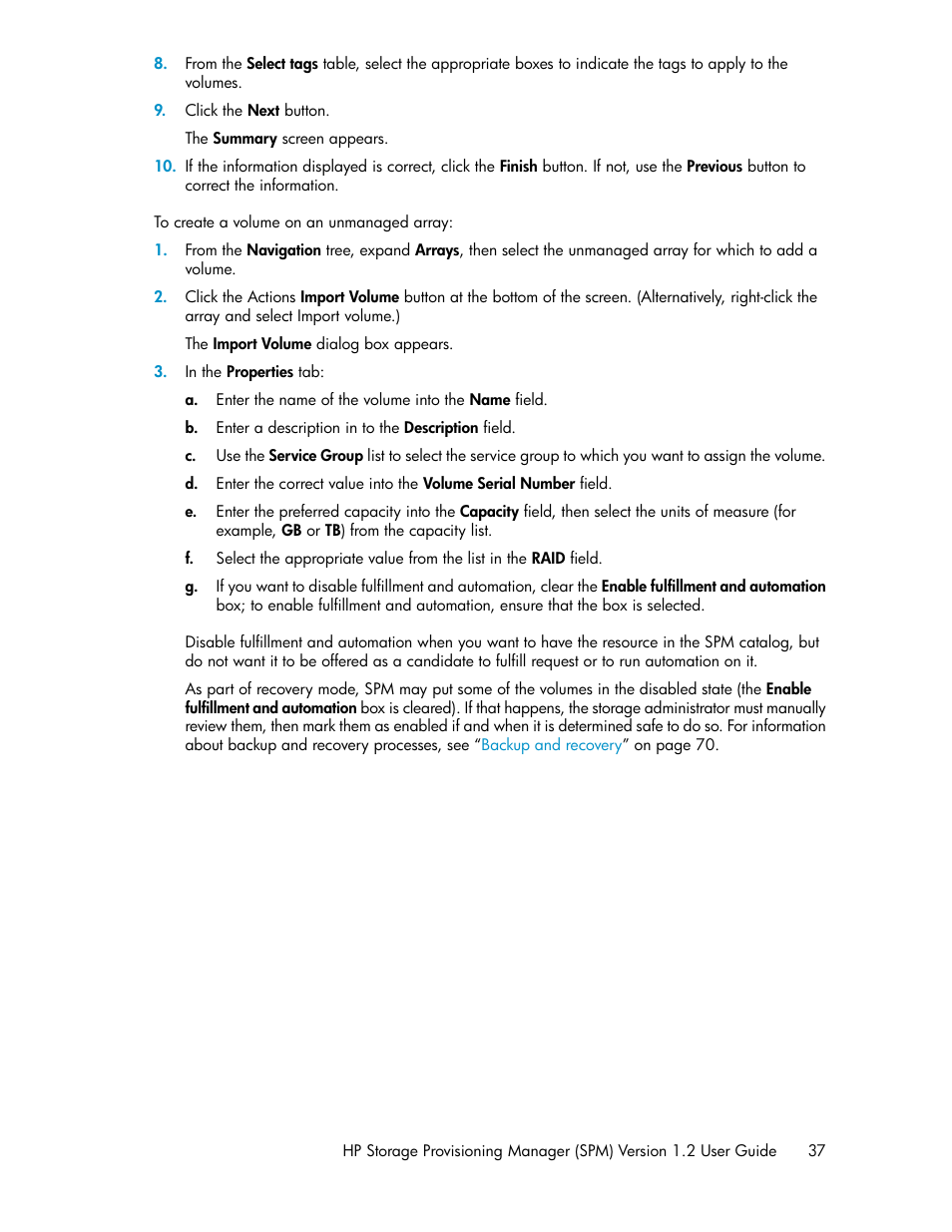 HP Matrix Operating Environment Software User Manual | Page 37 / 80