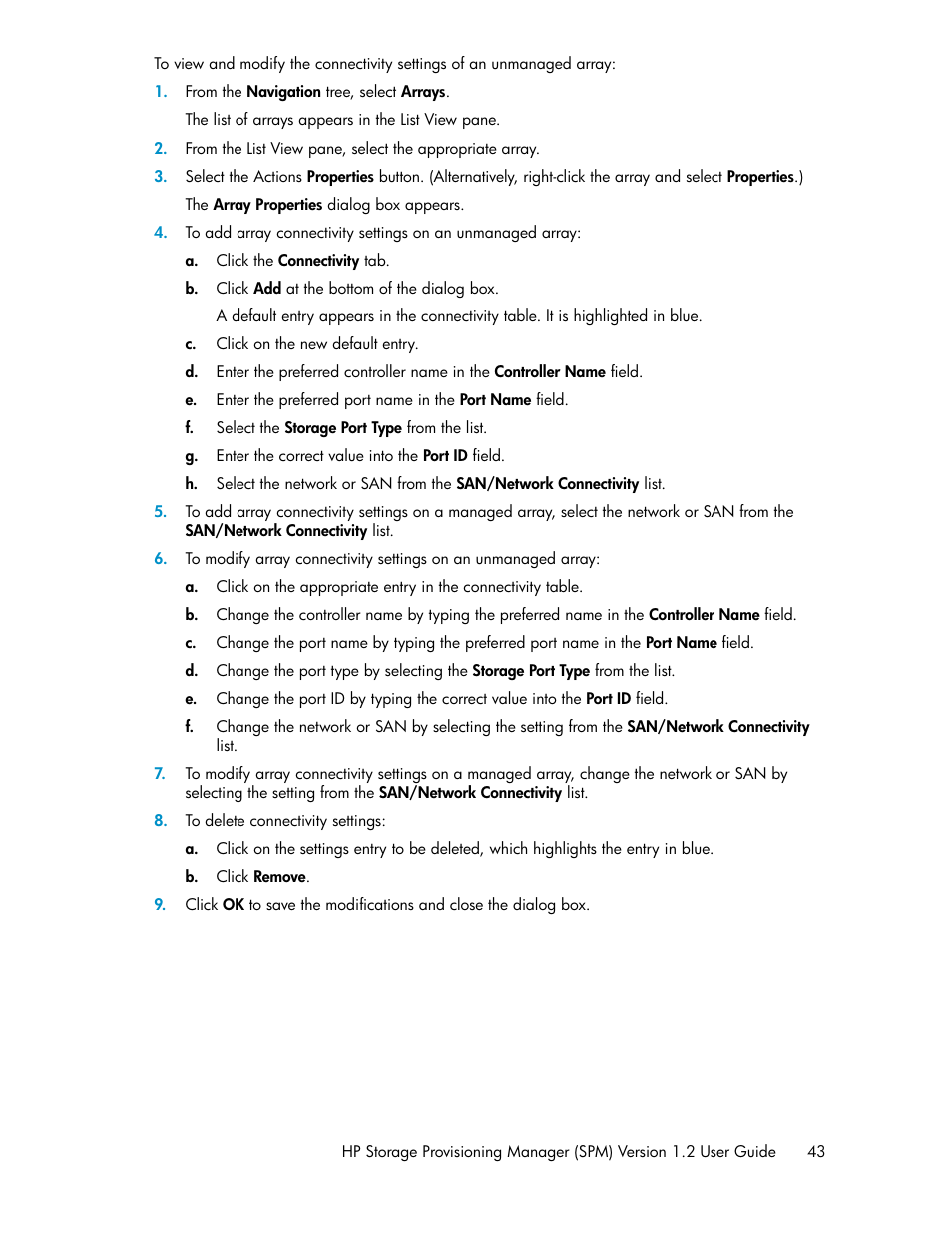 HP Matrix Operating Environment Software User Manual | Page 43 / 80