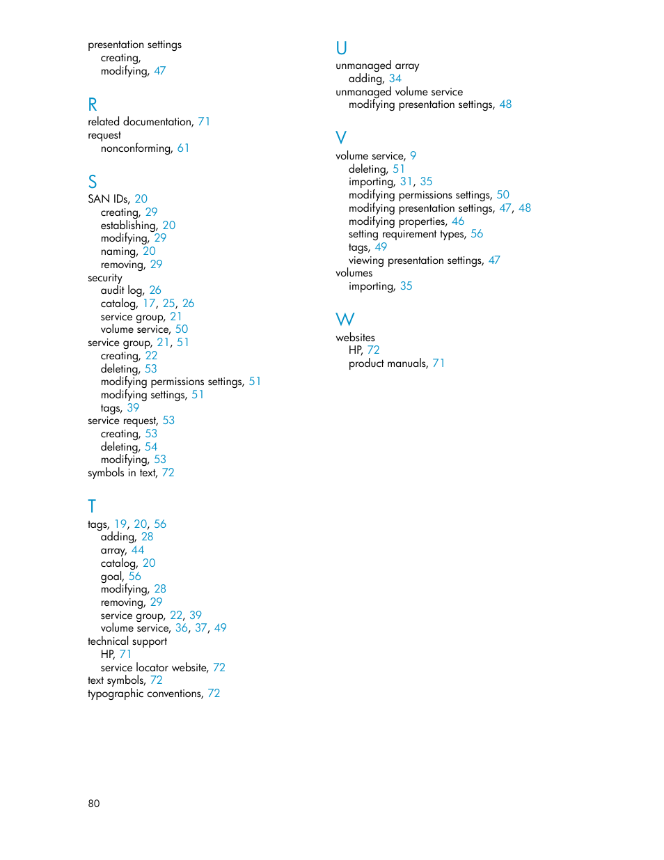 HP Matrix Operating Environment Software User Manual | Page 80 / 80