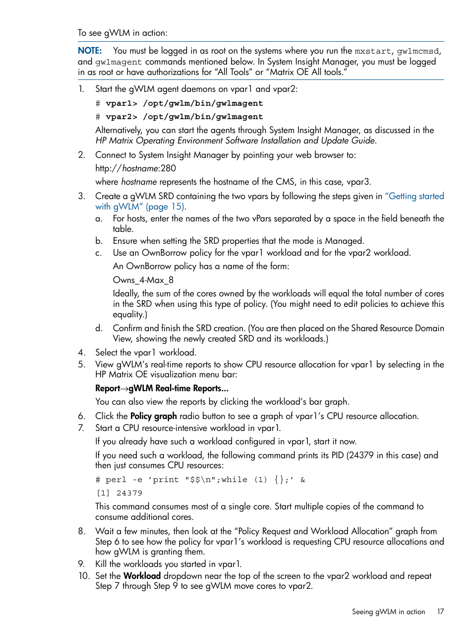 HP Matrix Operating Environment Software User Manual | Page 17 / 61