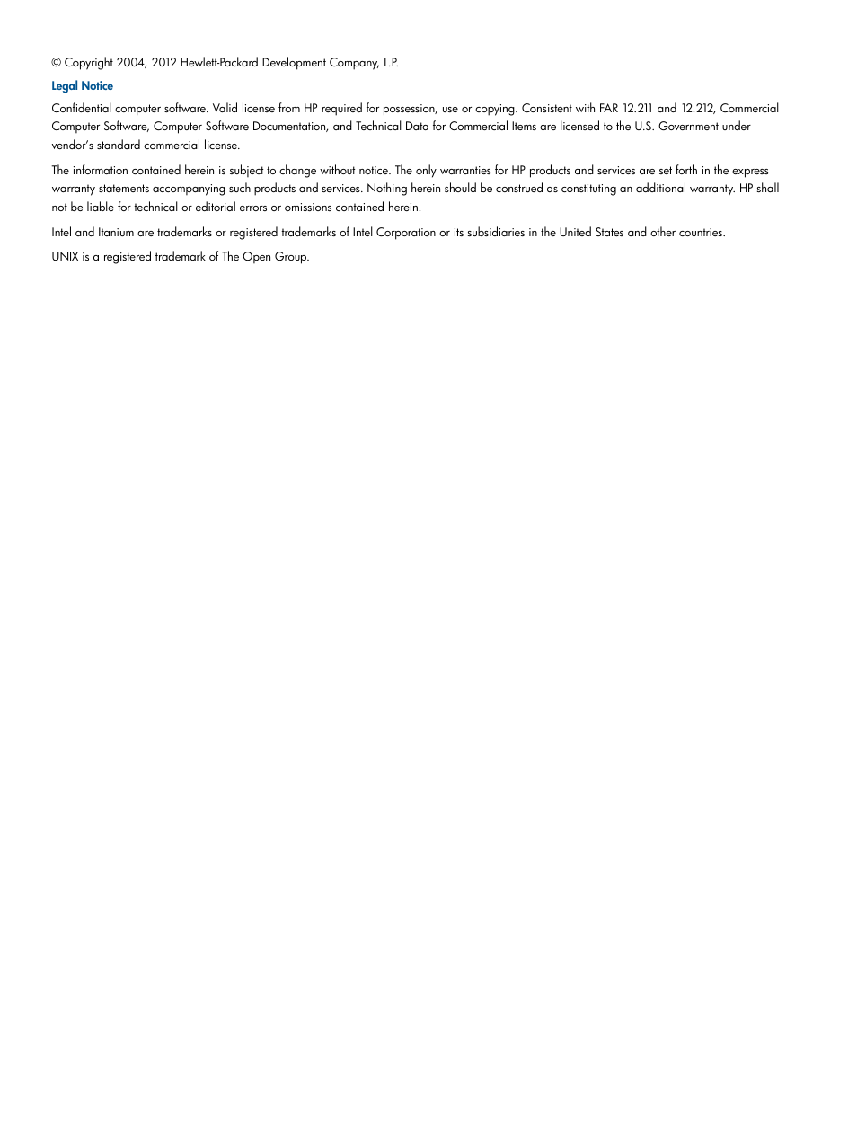 HP Matrix Operating Environment Software User Manual | Page 2 / 61
