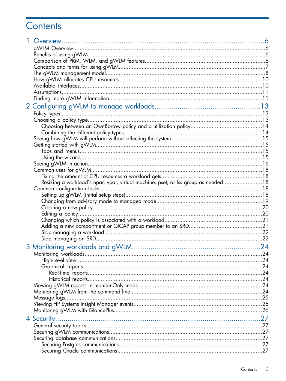 HP Matrix Operating Environment Software User Manual | Page 3 / 61