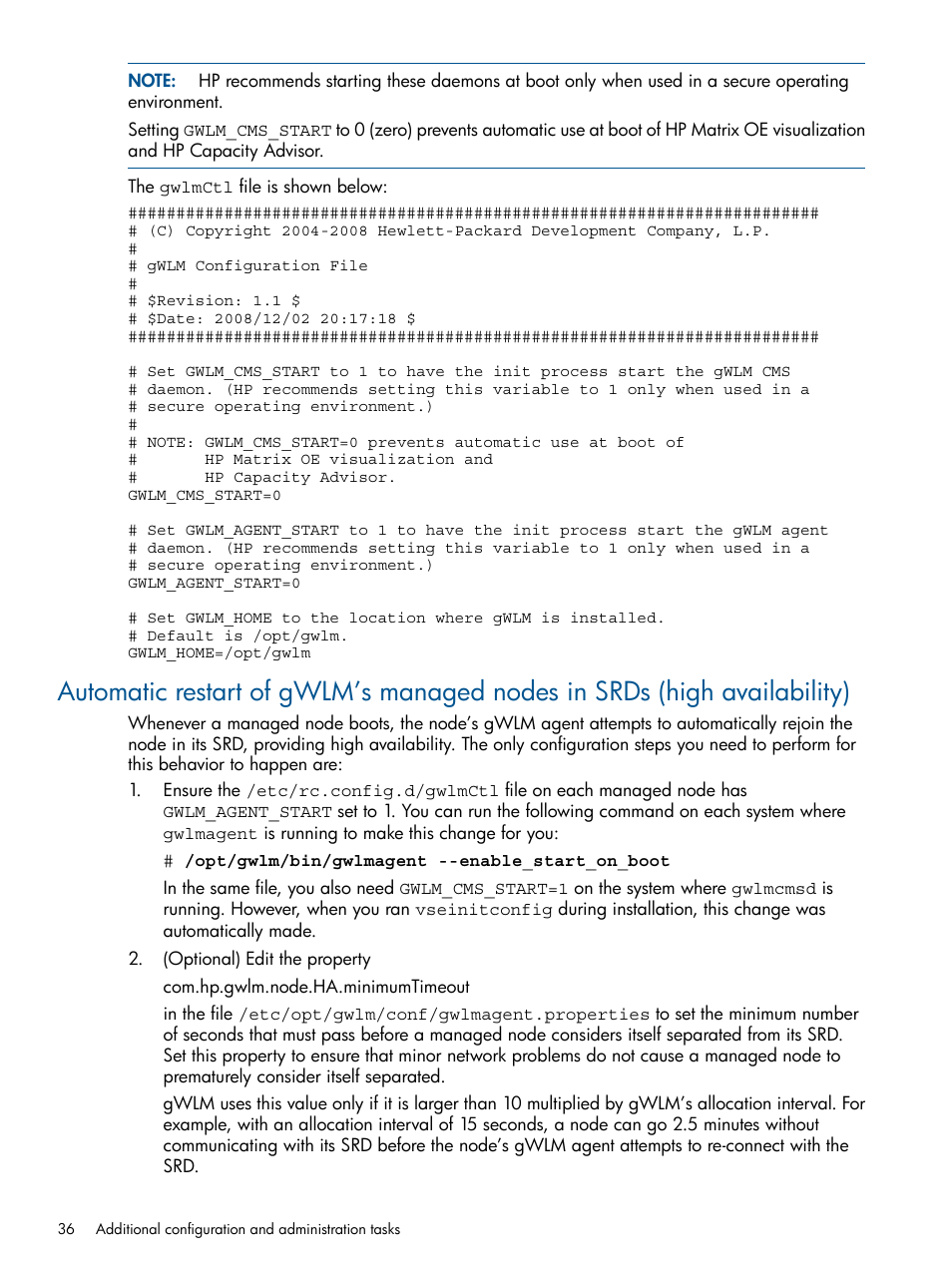 HP Matrix Operating Environment Software User Manual | Page 36 / 61