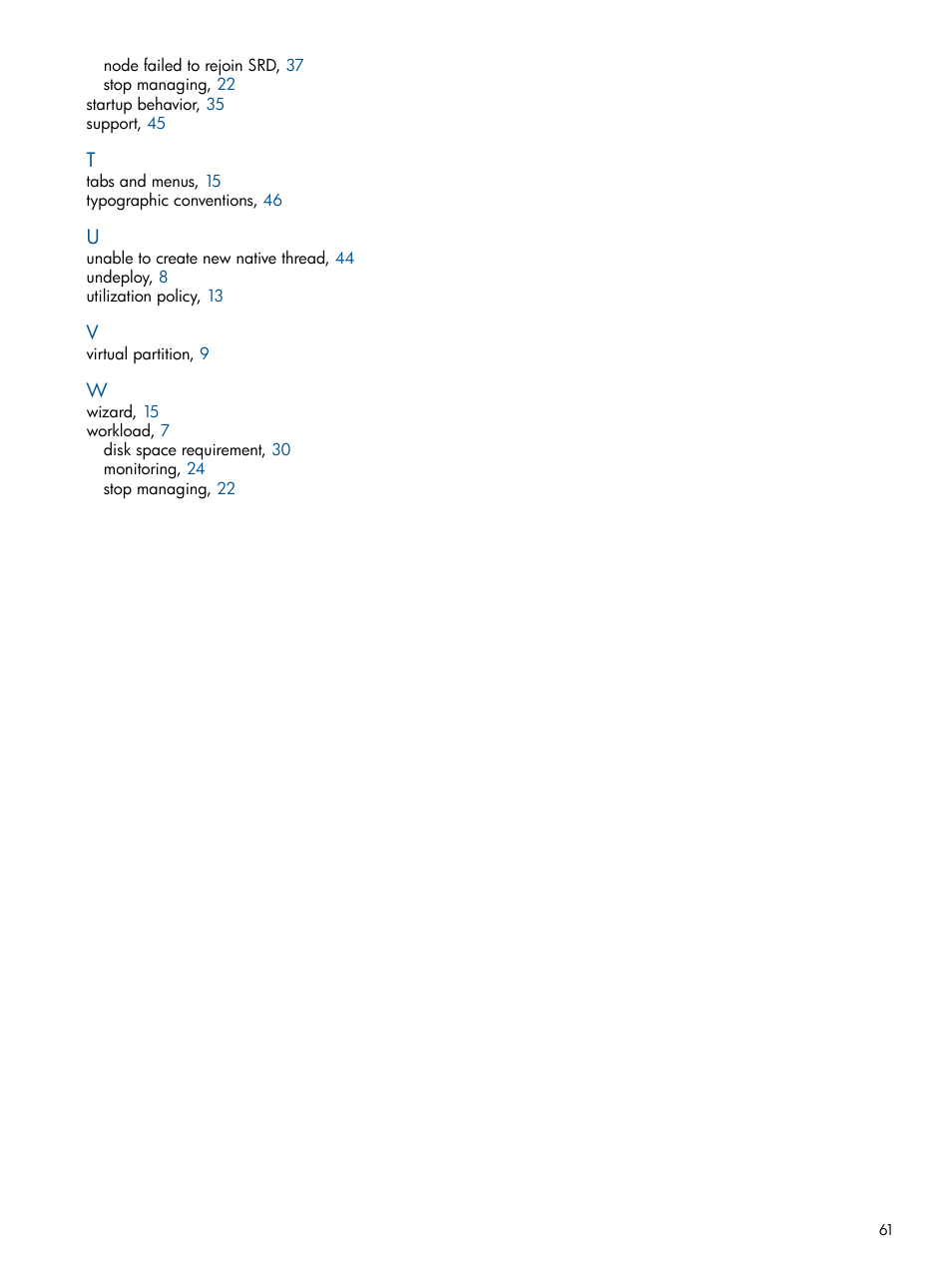 HP Matrix Operating Environment Software User Manual | Page 61 / 61