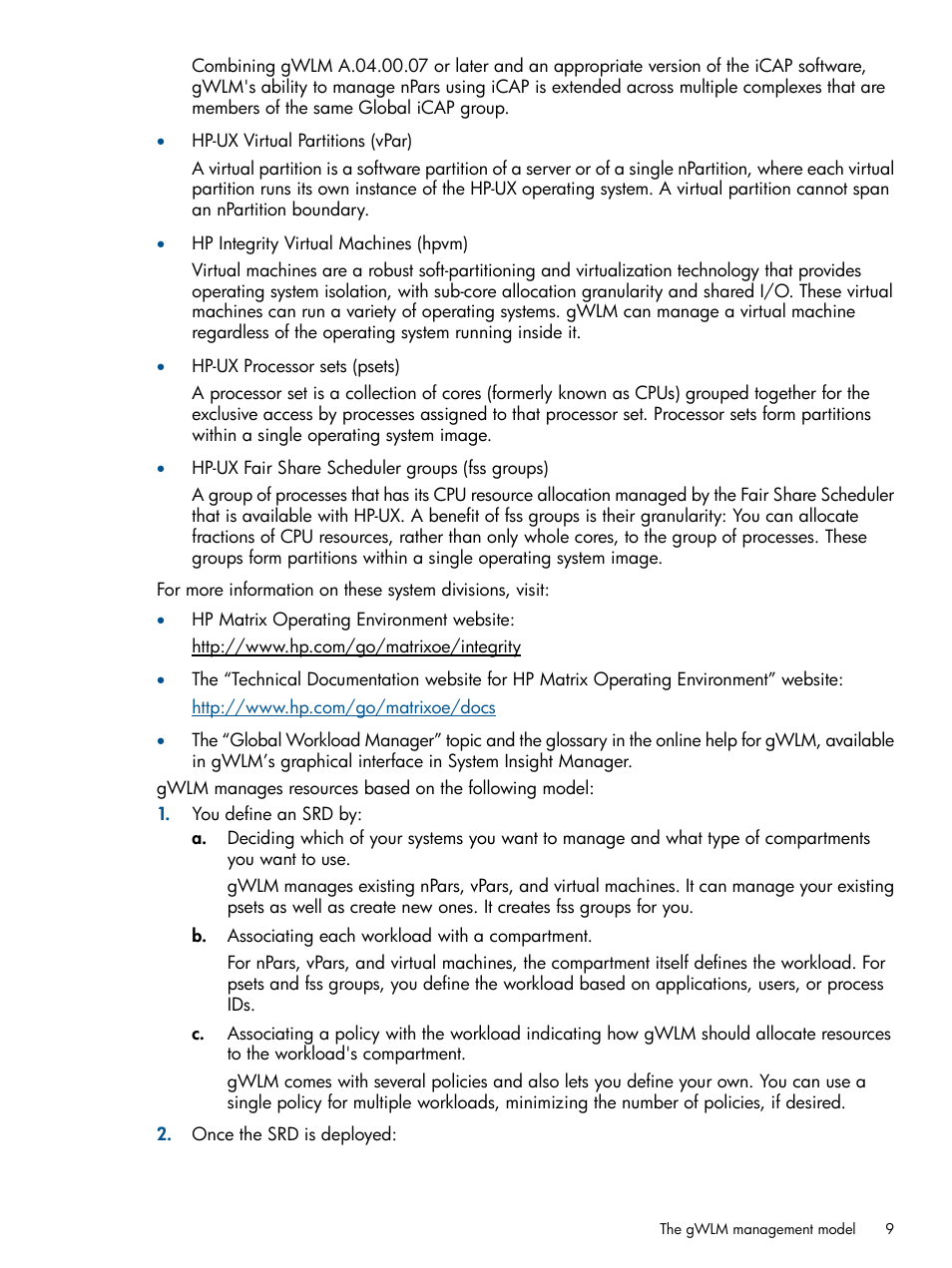 HP Matrix Operating Environment Software User Manual | Page 9 / 61