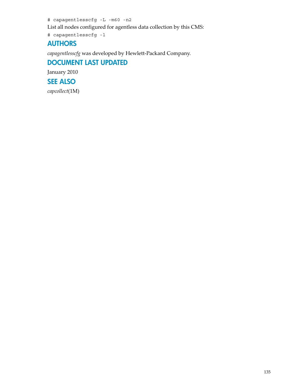 Authors, Document last updated, See also | HP Matrix Operating Environment Software User Manual | Page 135 / 198