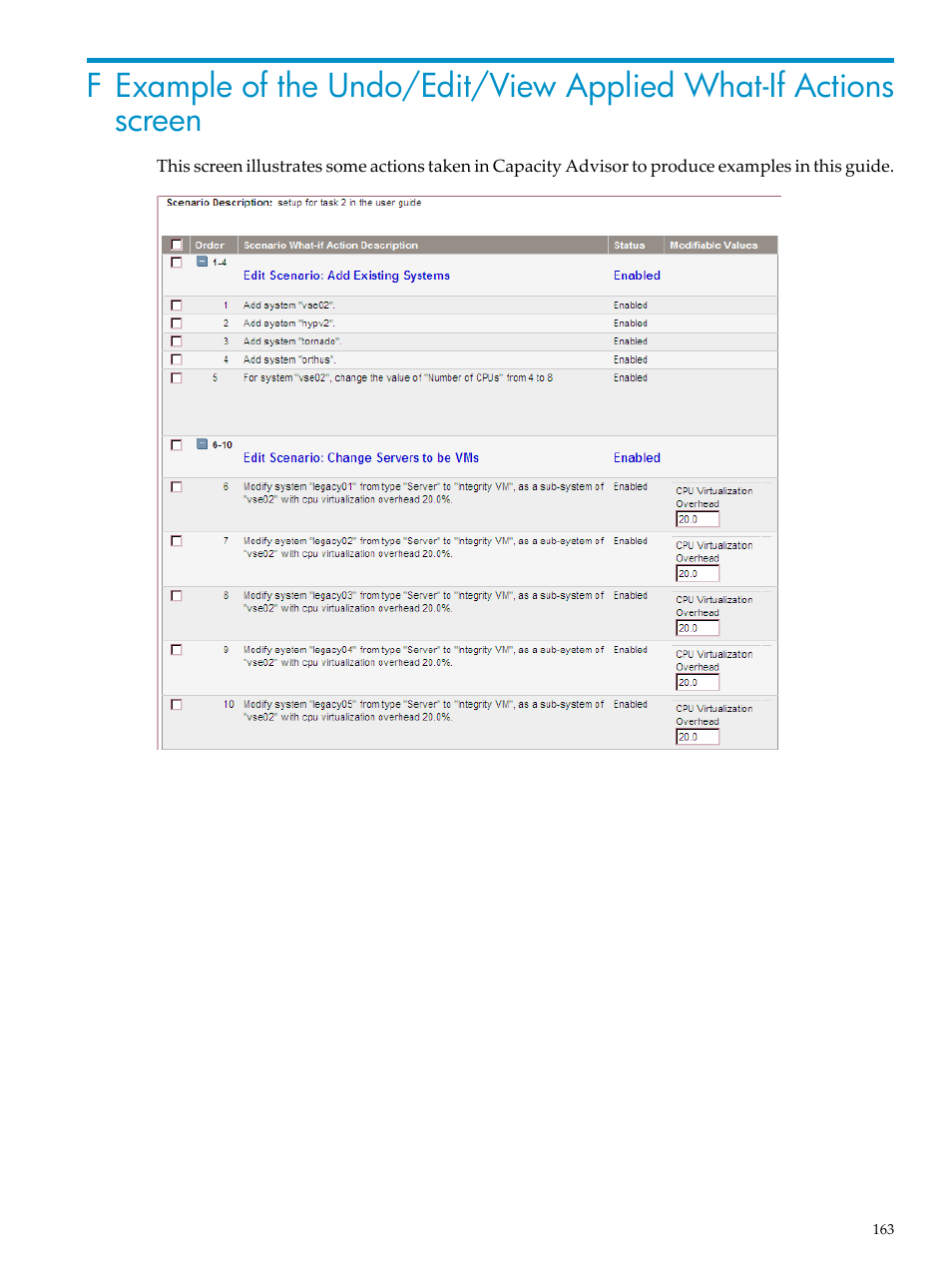 HP Matrix Operating Environment Software User Manual | Page 163 / 198