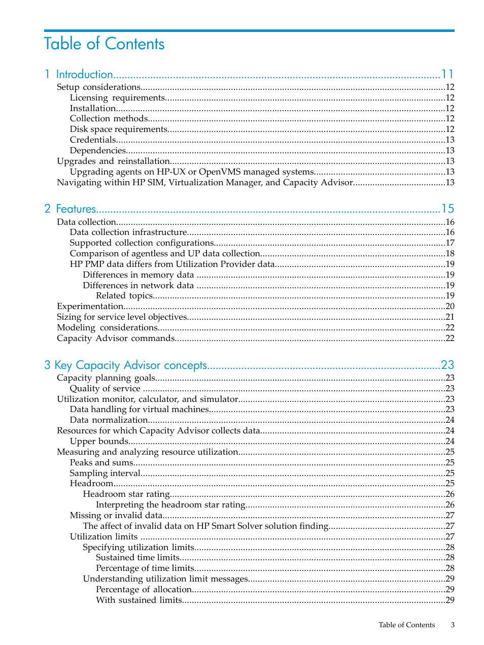 HP Matrix Operating Environment Software User Manual | Page 3 / 198