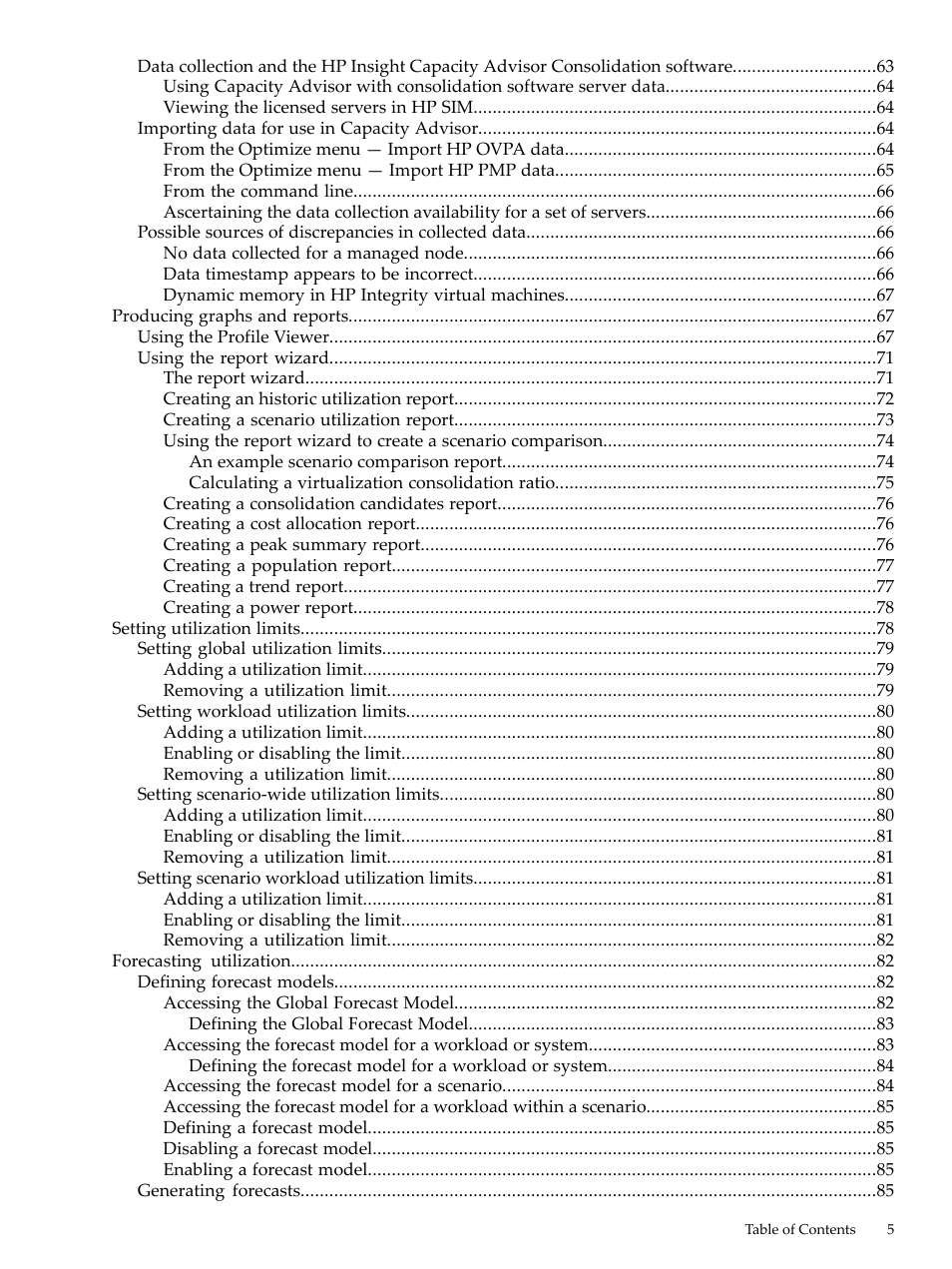 HP Matrix Operating Environment Software User Manual | Page 5 / 198