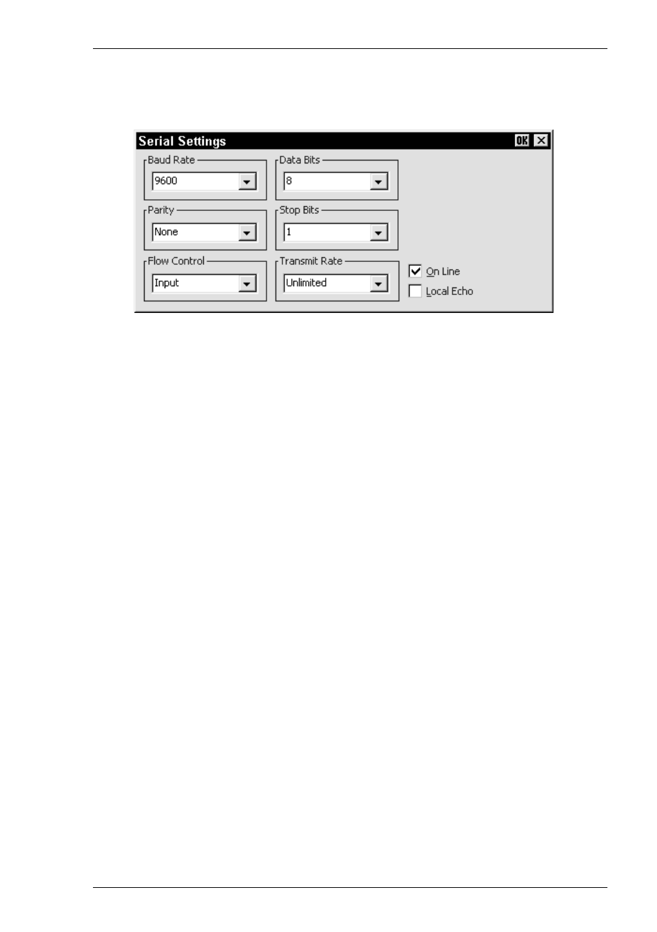 Serial settings, Serial settings menu, Serial settings -49 | HP Compaq t5510 Thin Client User Manual | Page 105 / 338