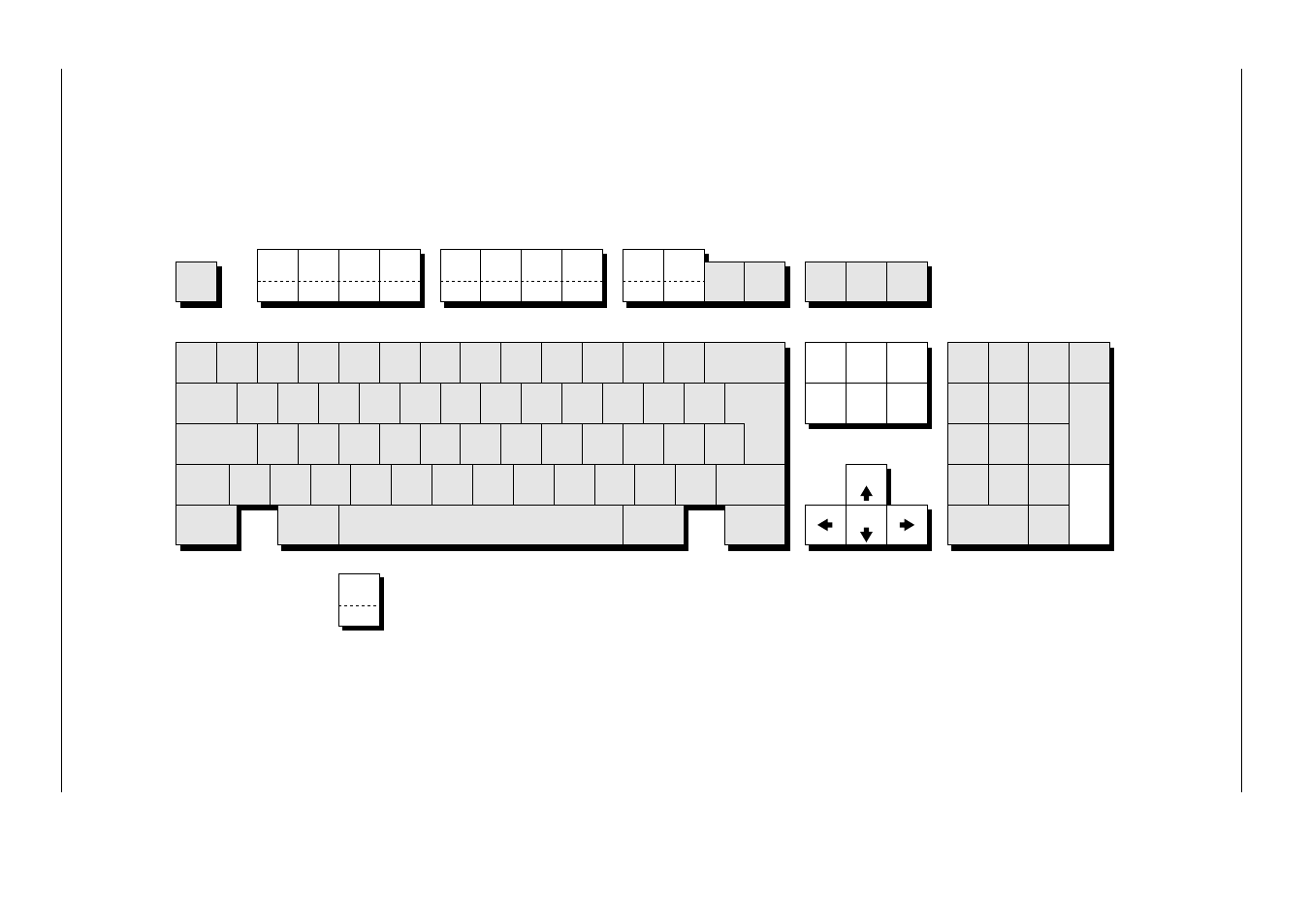 Hp 700-92/96 functions, Enhanced at keyboard layout | HP Compaq t5510 Thin Client User Manual | Page 152 / 338