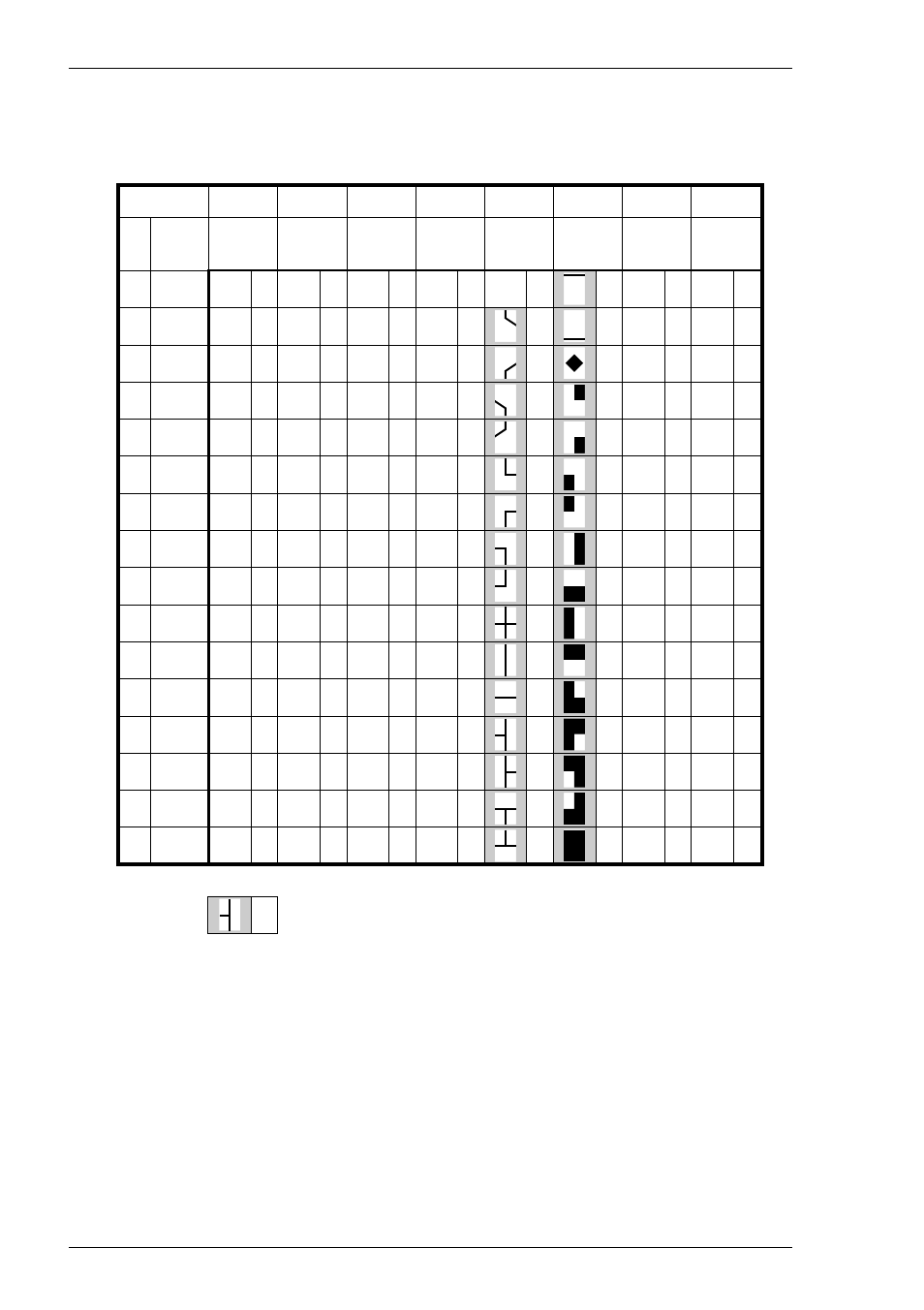 Wy-60 graphics 3, B-22, Character sets | Wy-60 graphics 3 character set, Column r o w | HP Compaq t5510 Thin Client User Manual | Page 258 / 338