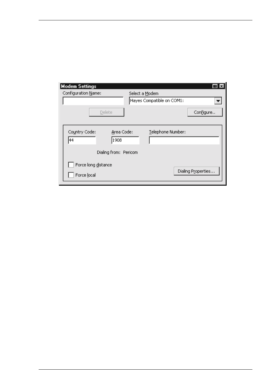 Modem connection settings, Modem settings, Modem connection settings -19 | HP Compaq t5510 Thin Client User Manual | Page 29 / 338