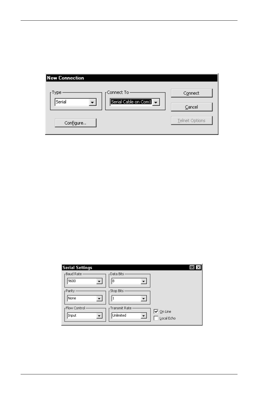 New connection dialog box, New connection | HP Compaq t5510 Thin Client User Manual | Page 64 / 338