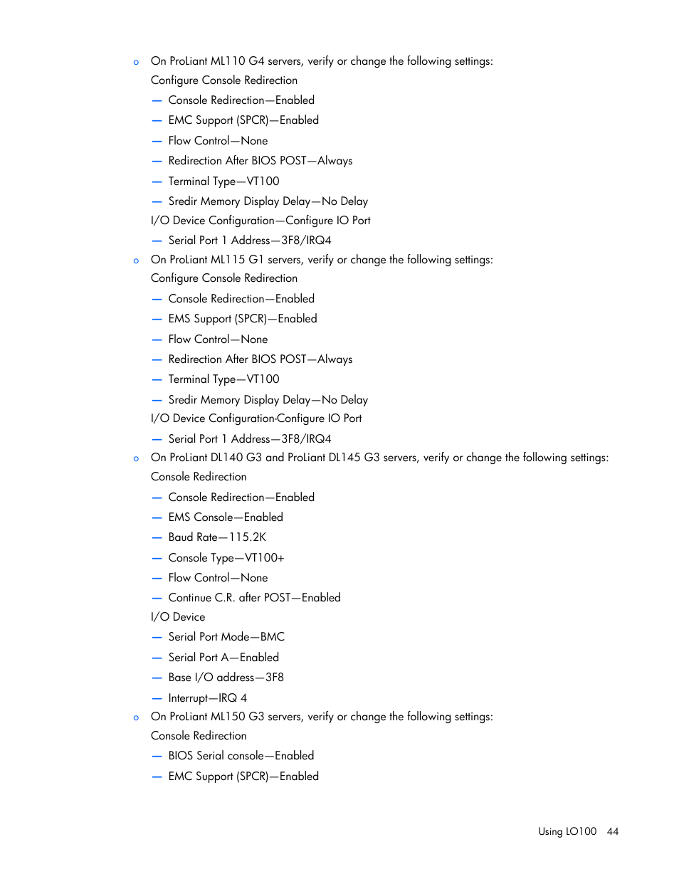 HP ProLiant DL145 G3 Server User Manual | Page 44 / 63