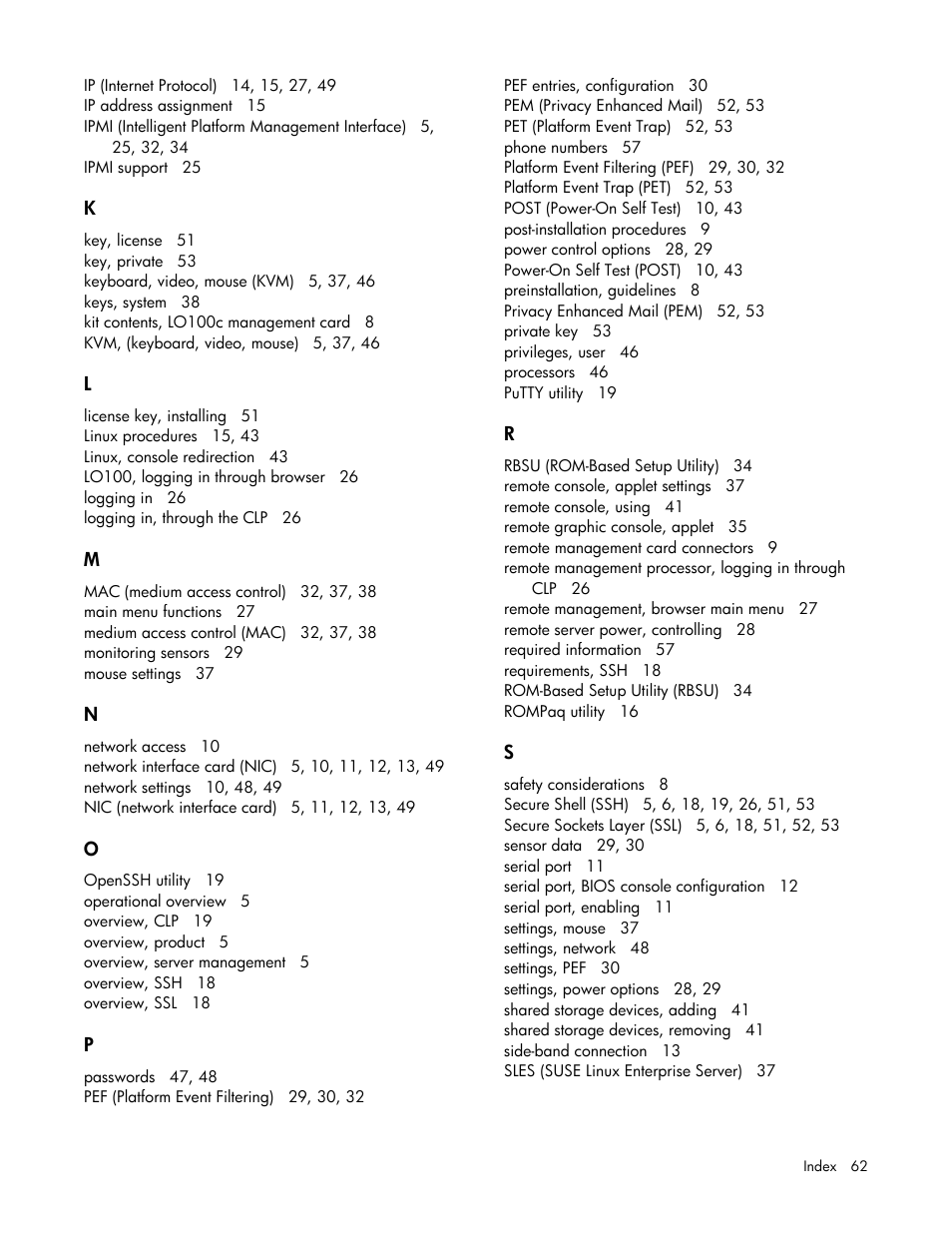 HP ProLiant DL145 G3 Server User Manual | Page 62 / 63