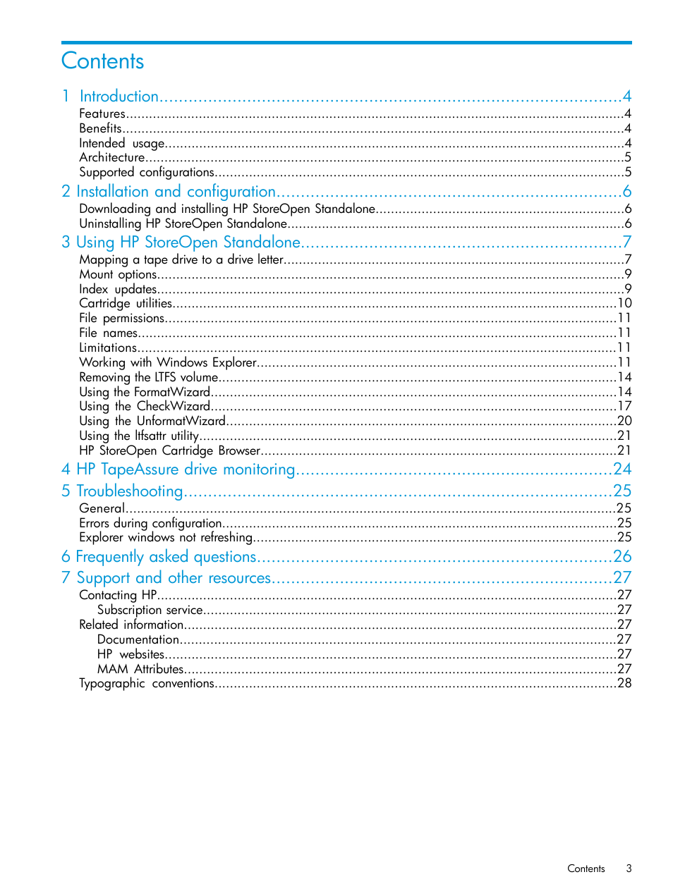 HP StoreEver Ultrium Tape Drives User Manual | Page 3 / 28