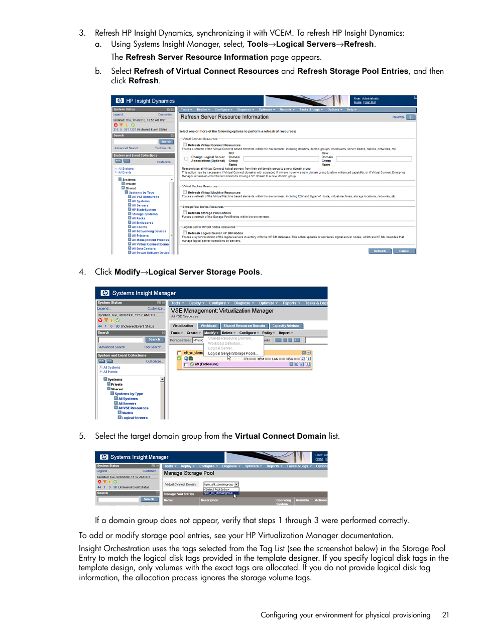 HP Matrix Operating Environment Software User Manual | Page 21 / 97
