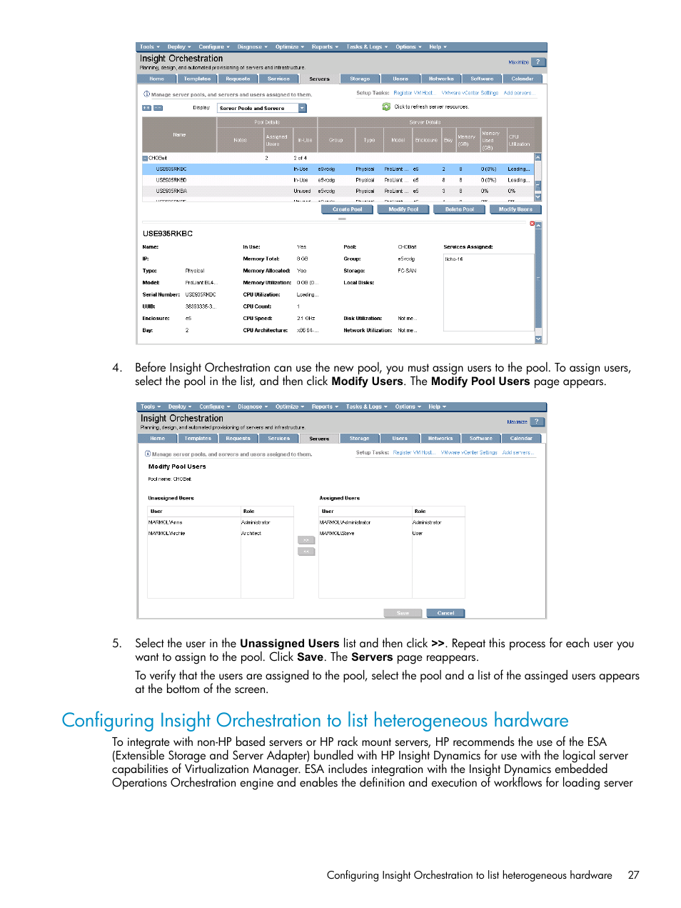 HP Matrix Operating Environment Software User Manual | Page 27 / 97