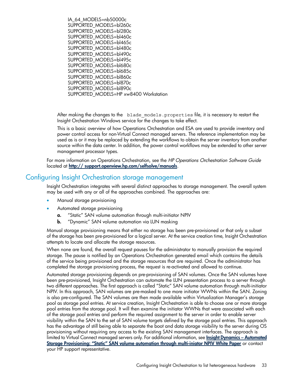 HP Matrix Operating Environment Software User Manual | Page 33 / 97