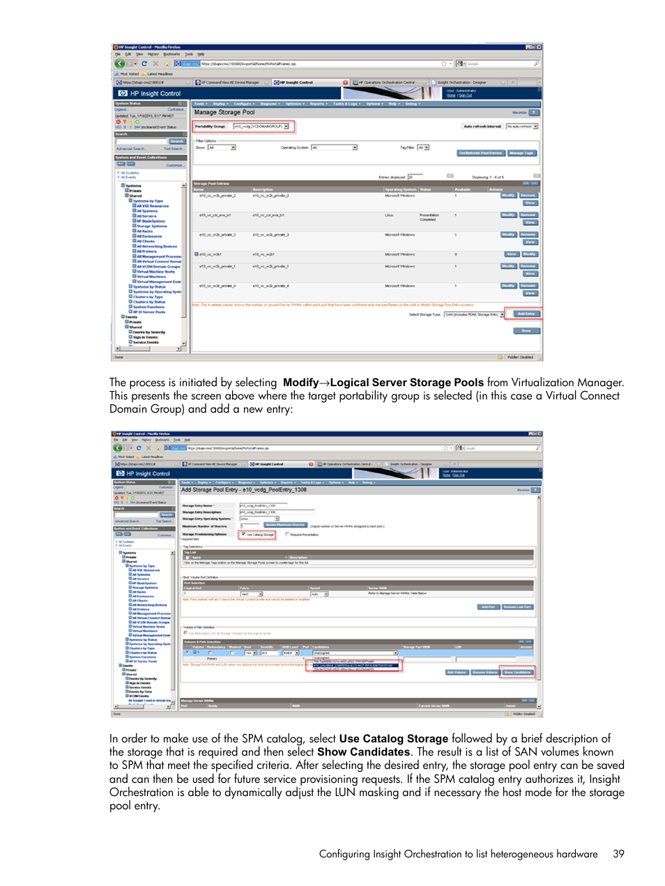 HP Matrix Operating Environment Software User Manual | Page 39 / 97