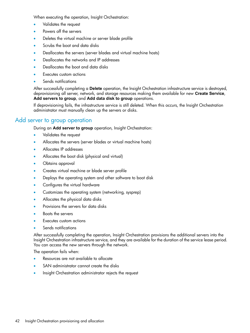 Add server to group operation | HP Matrix Operating Environment Software User Manual | Page 42 / 97