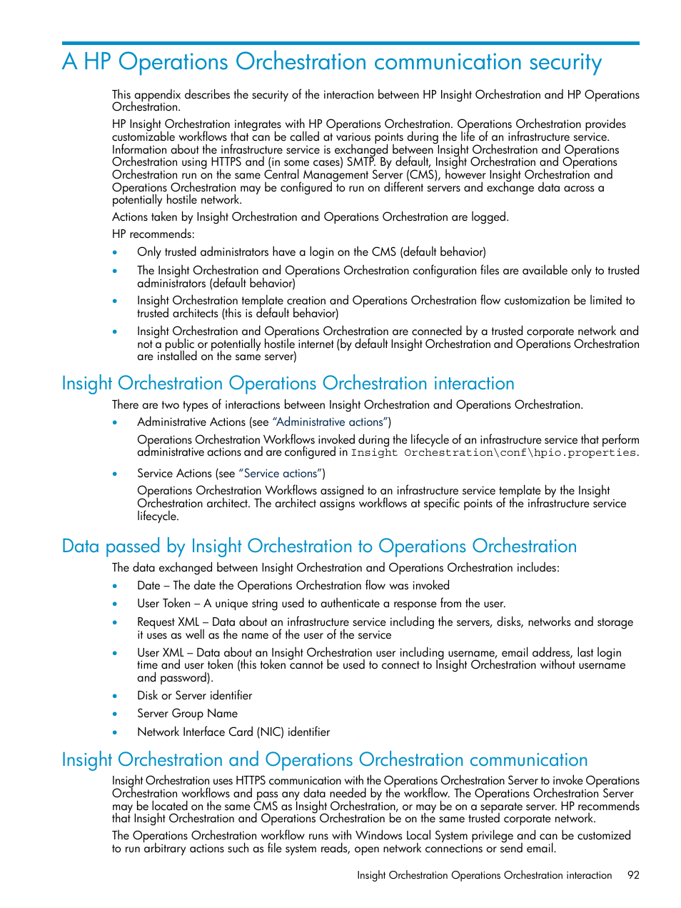 HP Matrix Operating Environment Software User Manual | Page 92 / 97