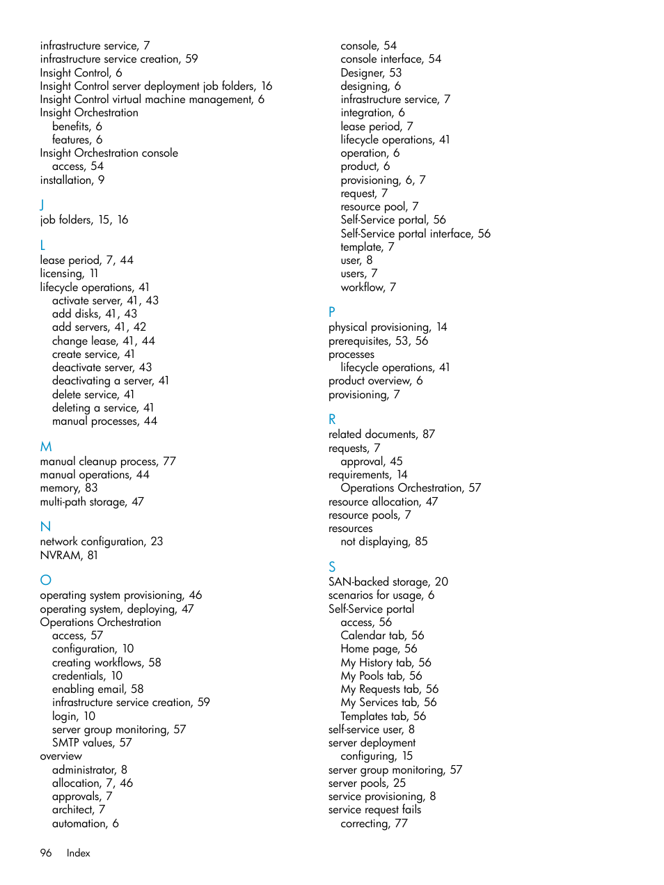 HP Matrix Operating Environment Software User Manual | Page 96 / 97