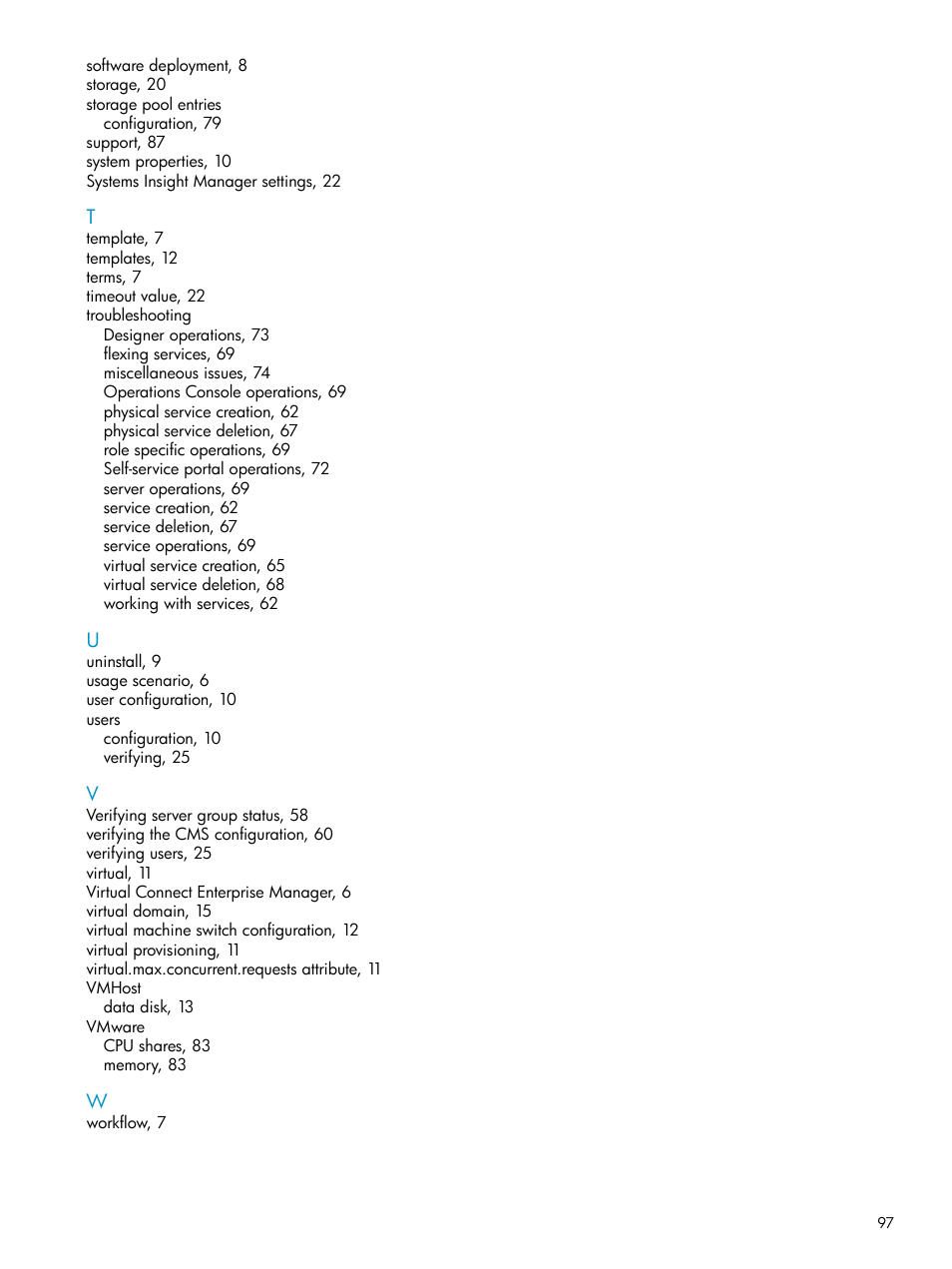 HP Matrix Operating Environment Software User Manual | Page 97 / 97